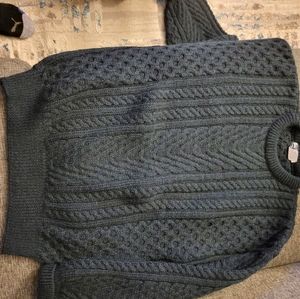 Burberry men's blue and green wool sweater.  Size xl.